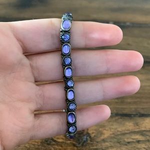 Purple gemstone bracelet